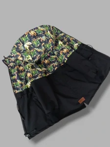 Softshell parka DREAM s fleesem ČERNÁ/DINO. vel.122/128
